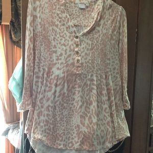 Leopard flowy top